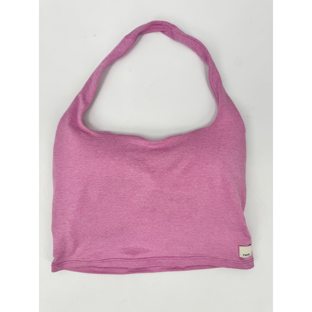 Vuori Halo Halter Women XS Pink DreamKnit Performance Crop Top VW1376